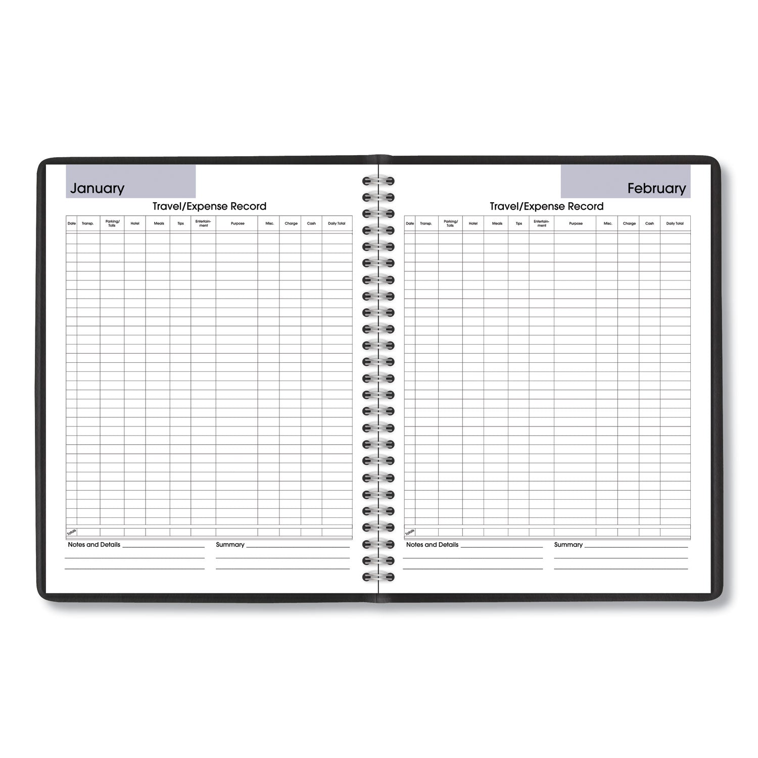 AT A GLANCE® 2025 Monthly Planner - 12 Months (Jan-Dec) with Notes Column & Ruled Blocks, 8.75 x 7 Inches, Black Cover | Perfect for Office, School & Personal Organization