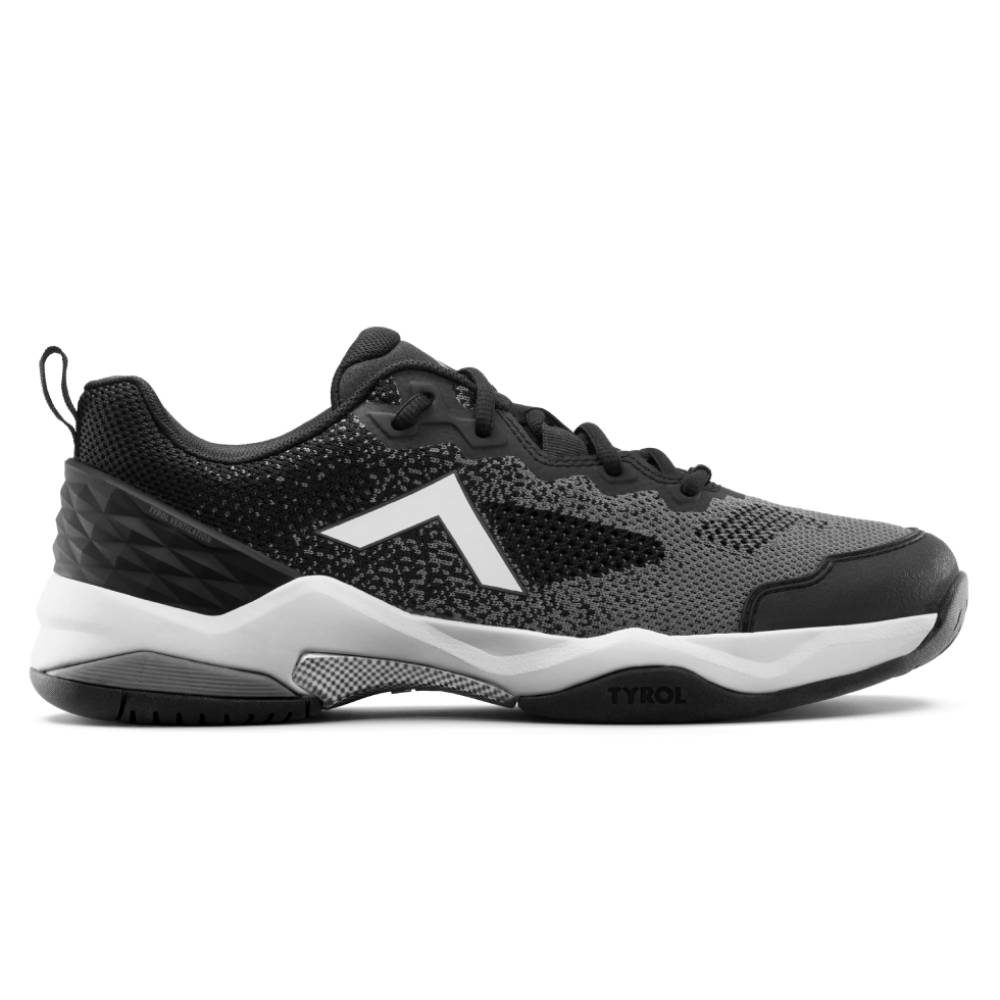 Tyrol Smash Men's Pickleball Shoes - Lightweight & Breathable Tennis Court Shoes for Men (Black/White) - Perfect for Pickleball, Tennis & Indoor Court Sports