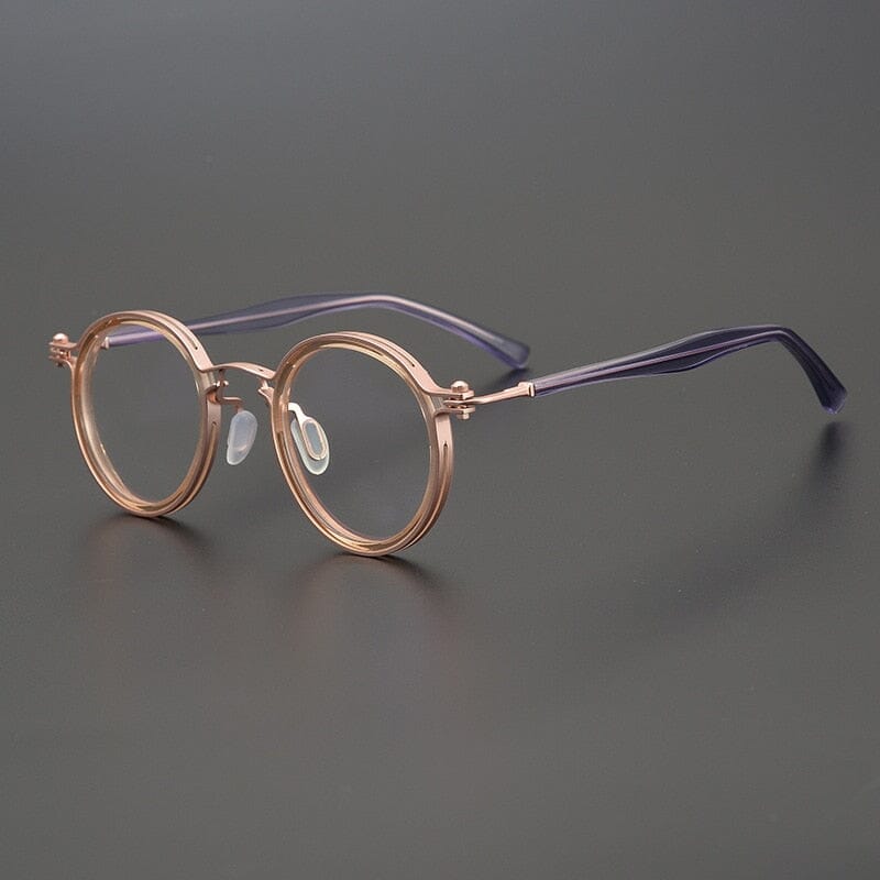 Vintage Round Acetate Eyeglass Frames - Tate Retro Style Glasses for Men & Women - Perfect for Reading, Fashion, and Everyday Use