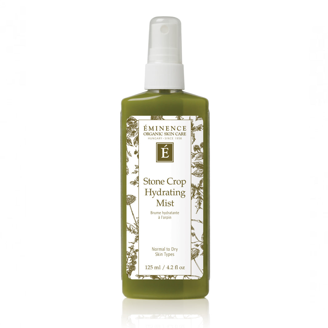 Eminence Organics Stone Crop Hydrating Facial Mist Spray for Dry Skin - Refreshing Hydration & Glow Boost | Perfect for Travel, Gym & Daily Skincare Routine