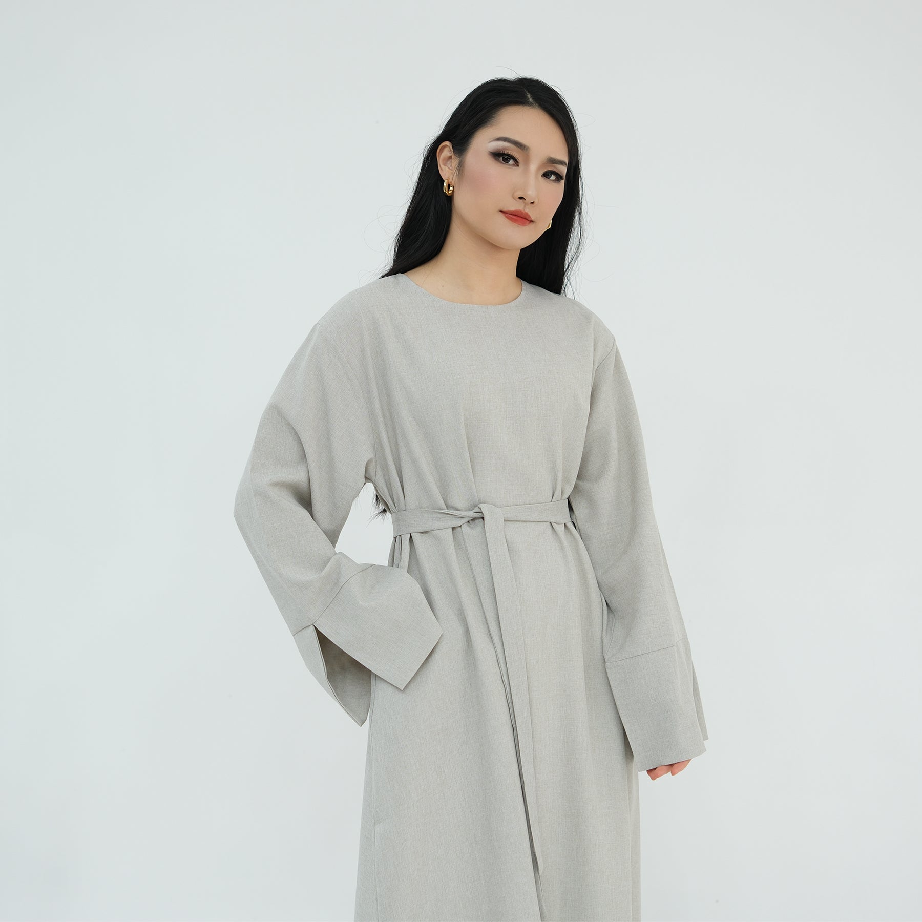 Heather Everyday Abaya Sand - Modest Muslim Dress for Women | Comfortable Daily Wear & Prayer Outfit | Perfect for Home, Mosque & Special Occasions