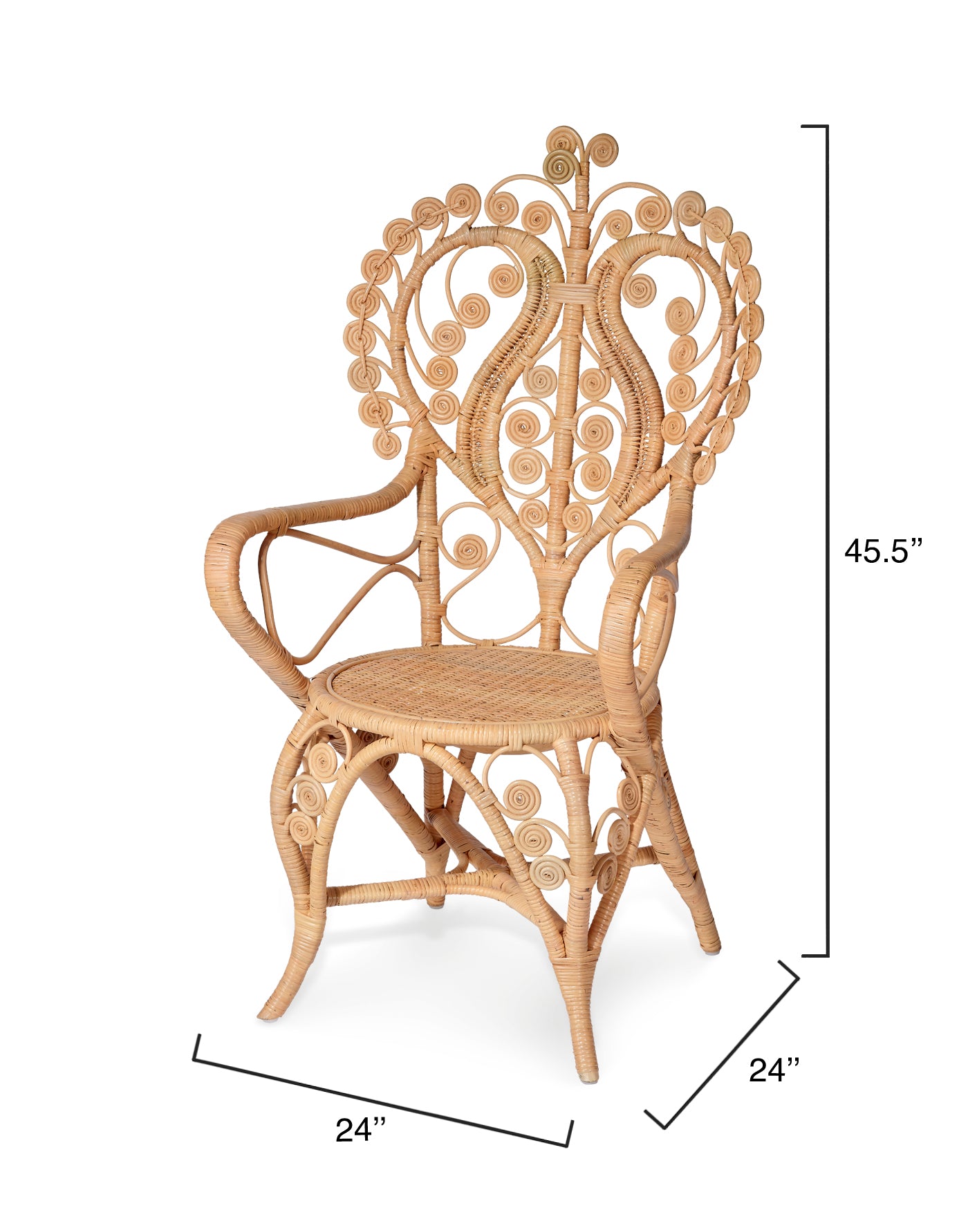 Hibiscus Arm Chair - Modern Accent Chair for Living Room, Bedroom & Office - Comfortable Upholstered Lounge Chair with Wooden Legs - Perfect for Relaxing, Reading & Decorating