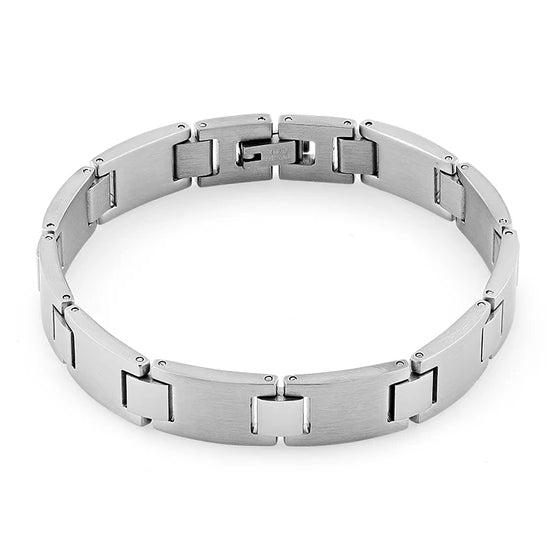 Premium Stainless Steel Link Bracelet for Men & Women - Adjustable, Durable & Hypoallergenic - Perfect for Everyday Wear, Gifts & Formal Occasions