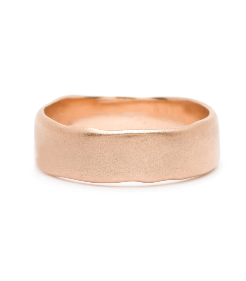 Handmade Torn Paper Wedding Band Ring - Eco-Friendly Recycled Paper Jewelry for Boho Weddings & Unique Gifts