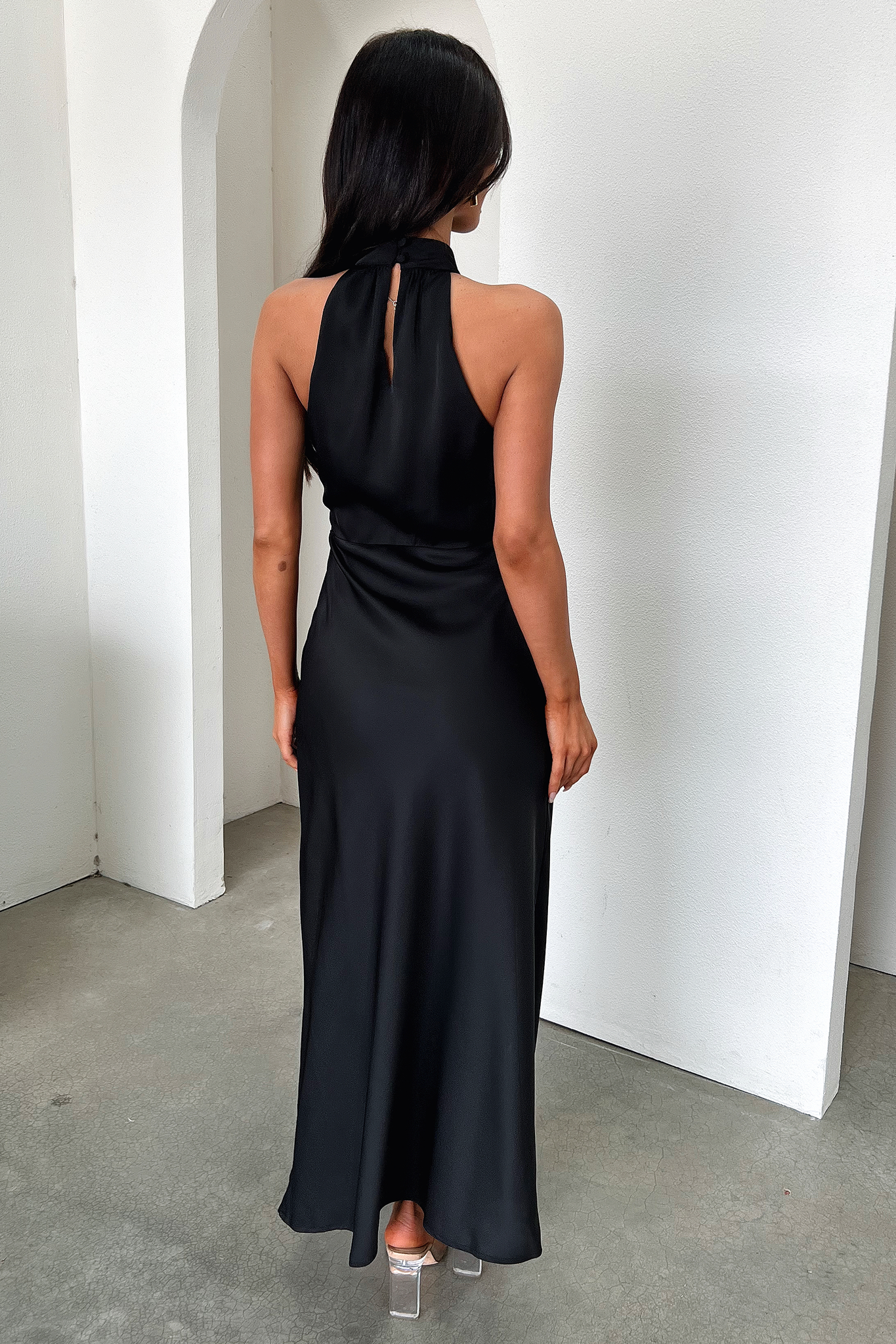 Elegant Daphne Black Dress for Women - Perfect for Parties, Weddings & Evening Events