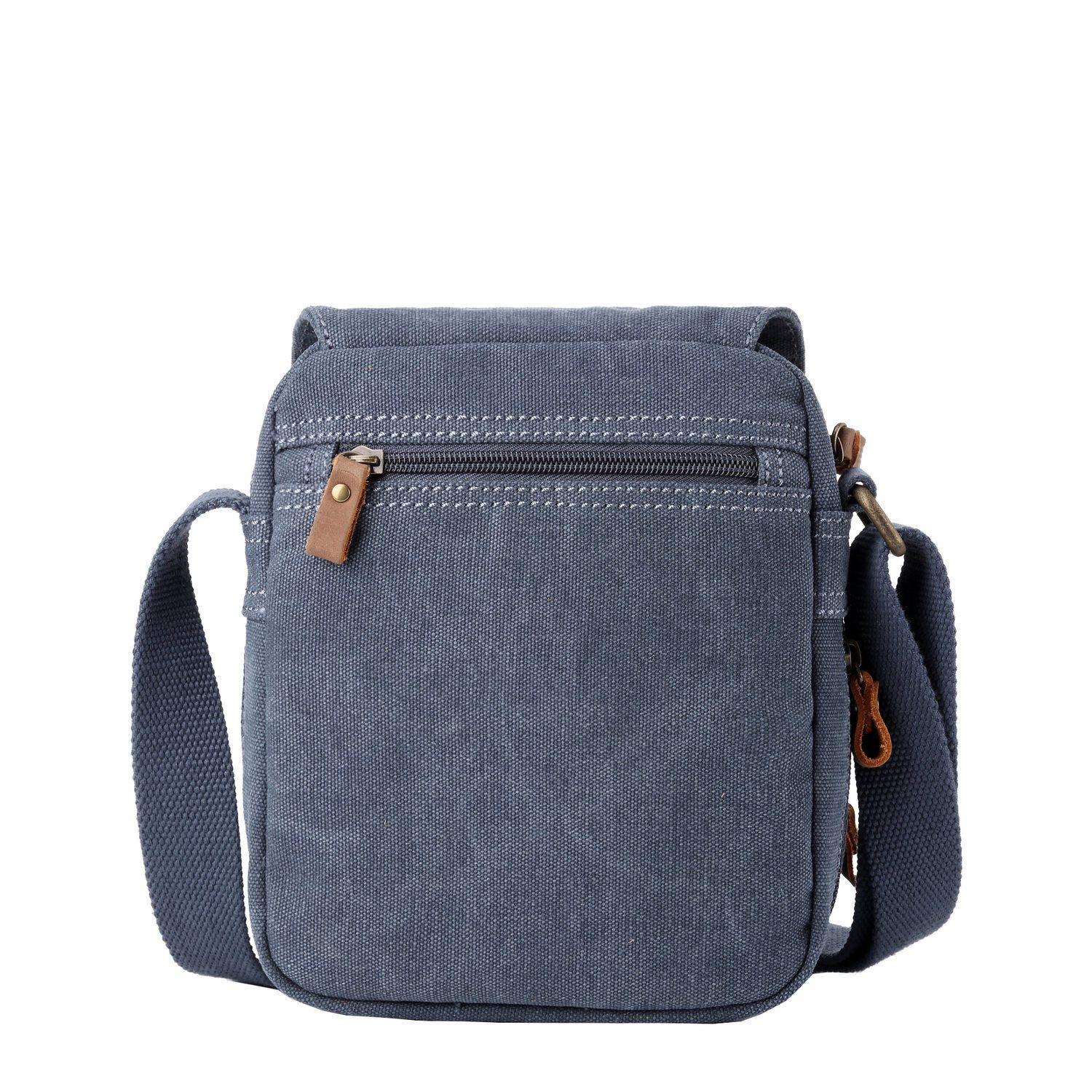 Troop London Classic Canvas Crossbody Bag for Men & Women - Stylish & Durable Messenger Bag for Travel, Work & Everyday Use