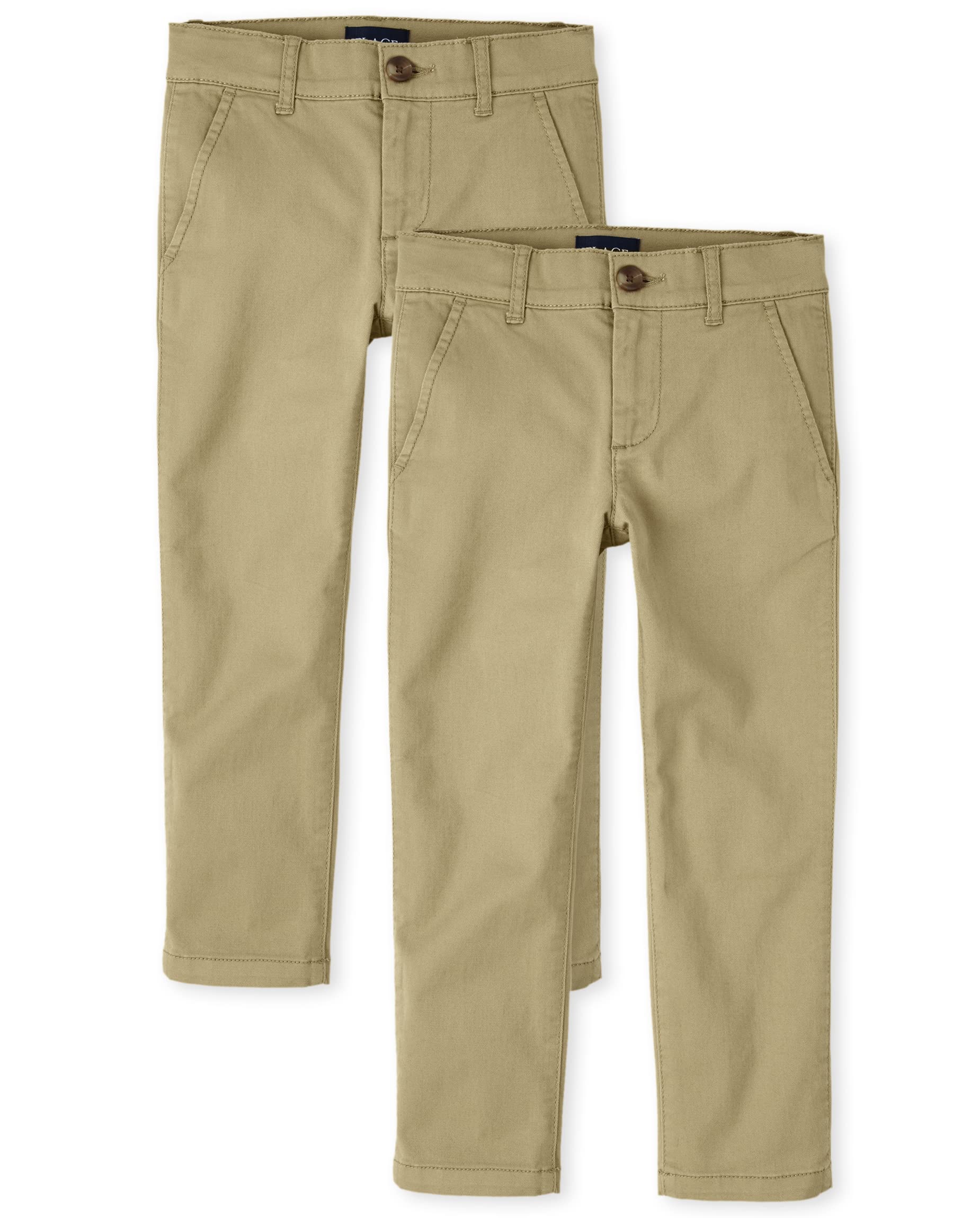 The Children's Place Boys Stretch Skinny Chino Pants - Comfortable Slim Fit Dress Pants for School & Play | Toddler to Big Kids Sizes