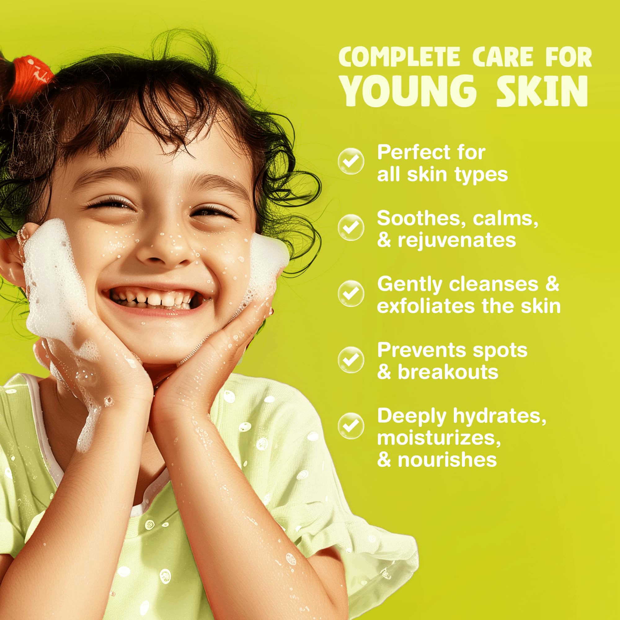 Gentle Foaming Face Wash for Kids & Preteens | UK-Made Tear-Free Cleanser | Perfect for Daily Skincare & Sensitive Skin Care Routine