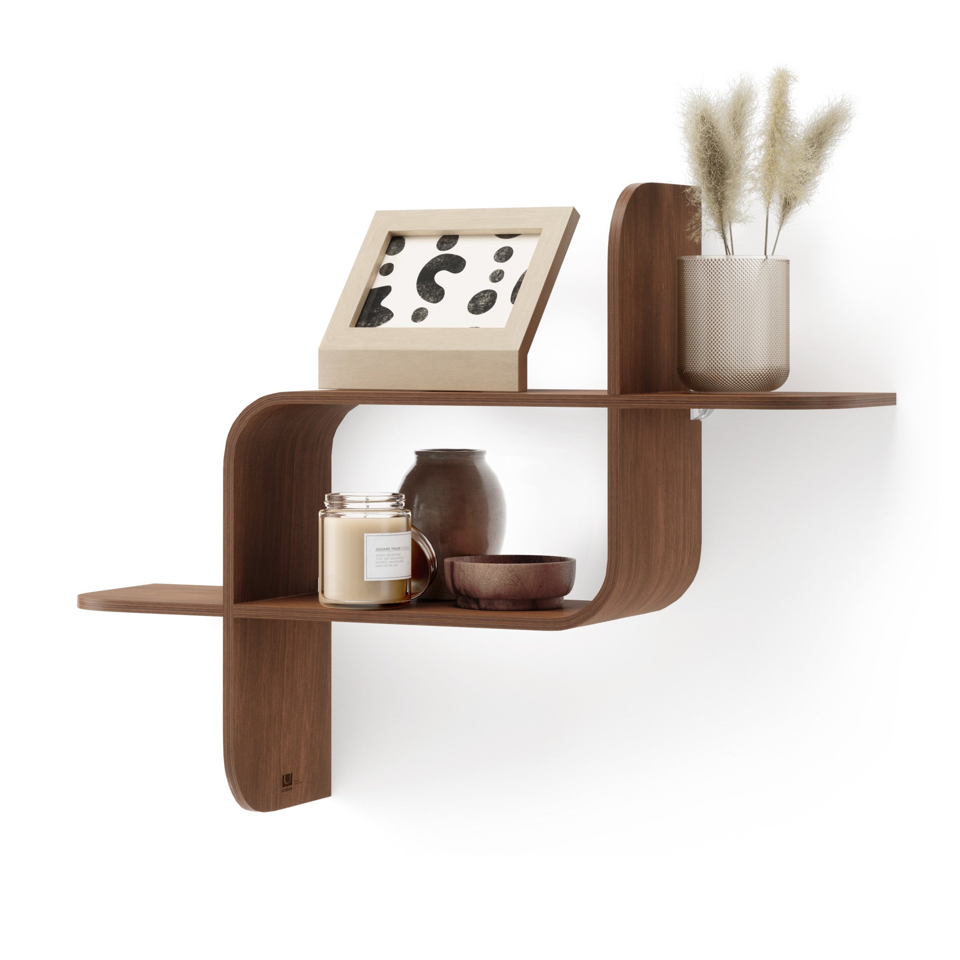 Modern Floating Wall Shelf - Sturdy & Stylish Storage Solution for Living Room, Bedroom, or Office Decor | Easy Installation & Space-Saving Design