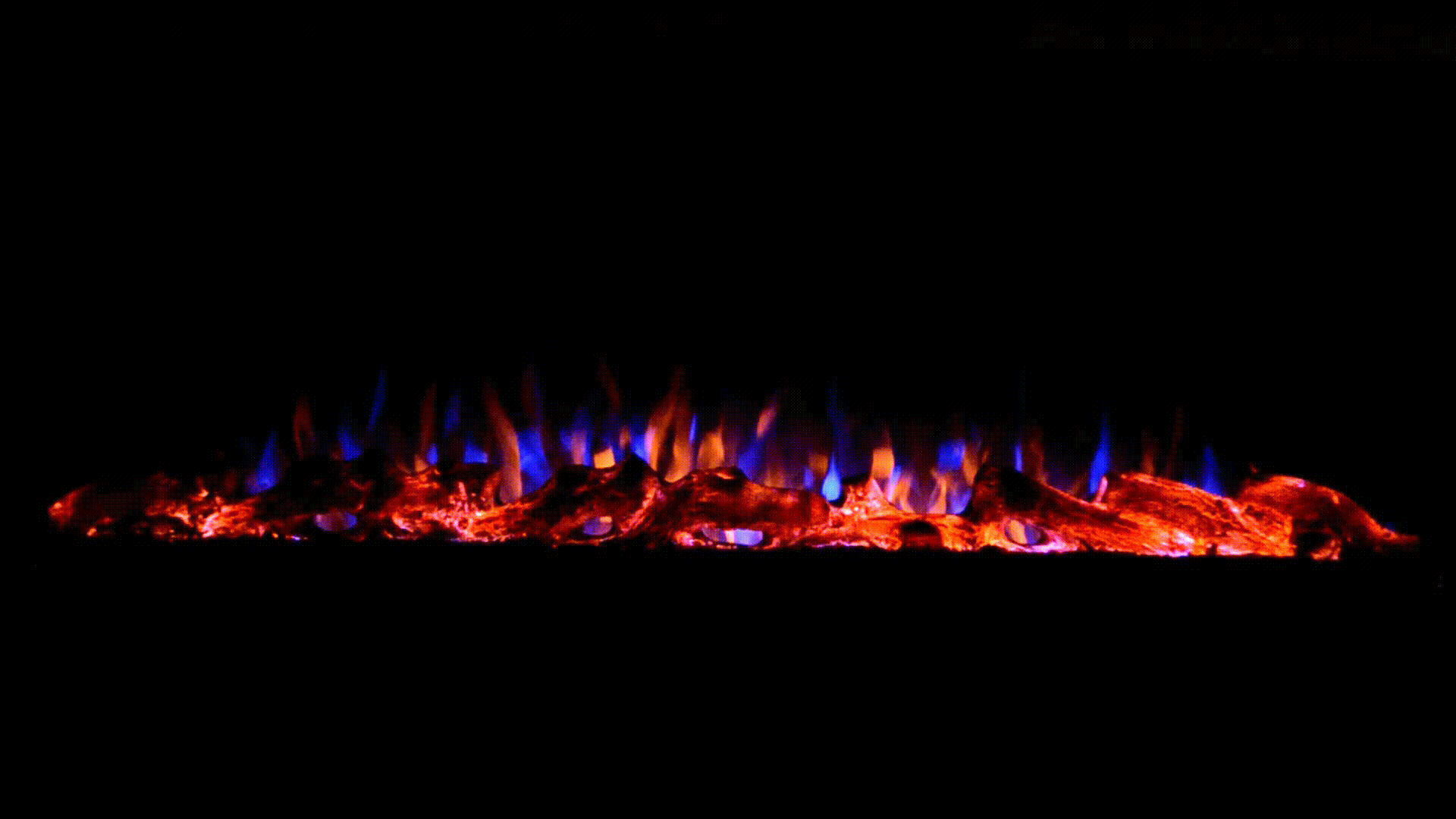 45 Inch Recessed Smart Electric Fireplace - WiFi & App Controlled, Ultra-Thin Design with Realistic LED Flames - Perfect for Living Rooms, Bedrooms & Home Theater Spaces
