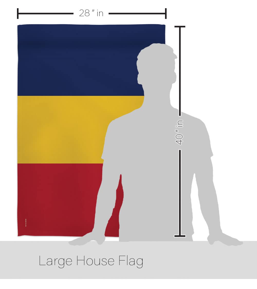 Chad Nationality House Flag Set 28x40