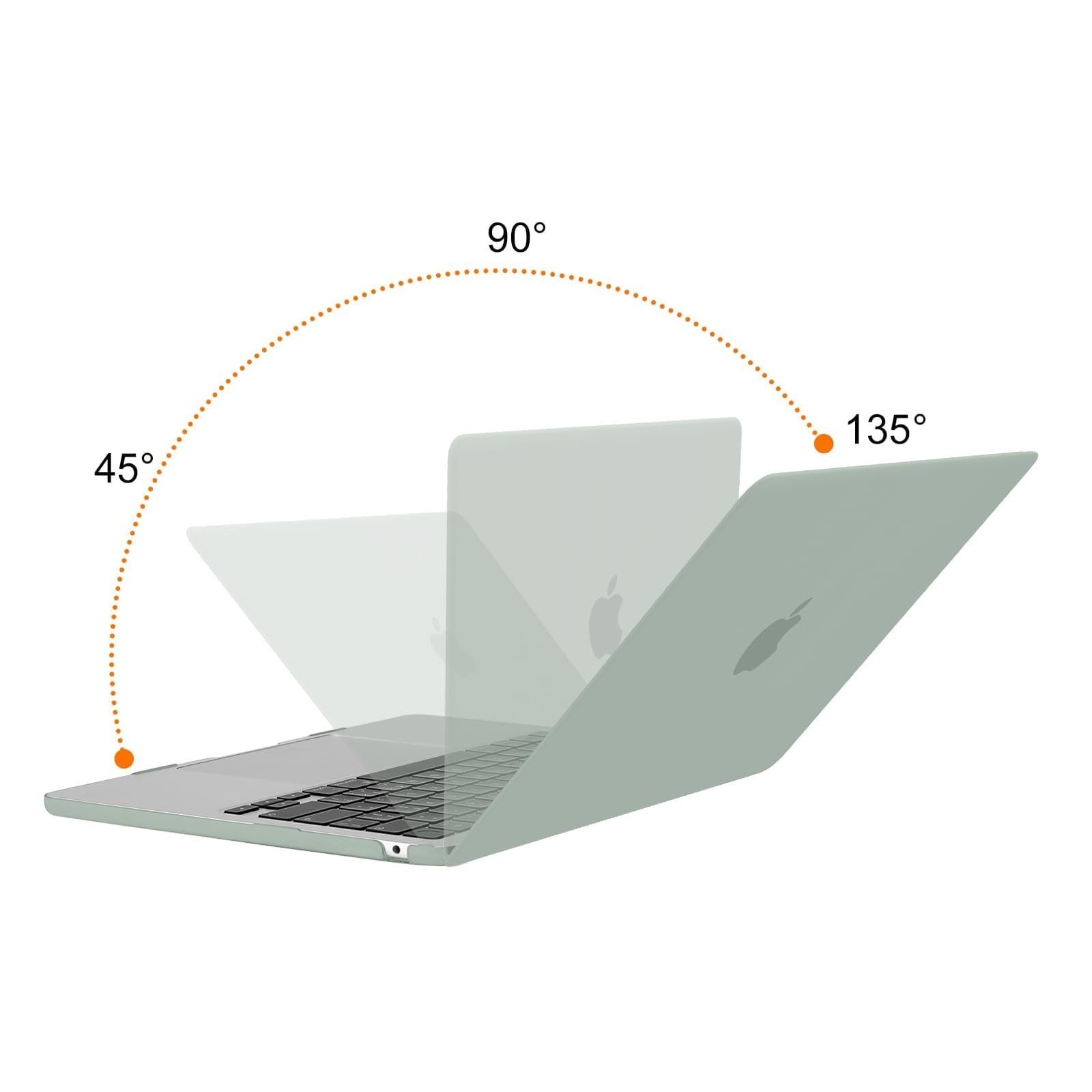 MOSISO MacBook Air 13 inch Case (2022-2025 Models) - Hard Plastic Shell with Keyboard Cover & Screen Protector for M2/M3/M4 (A2681/A3113/A3240) - 13.6