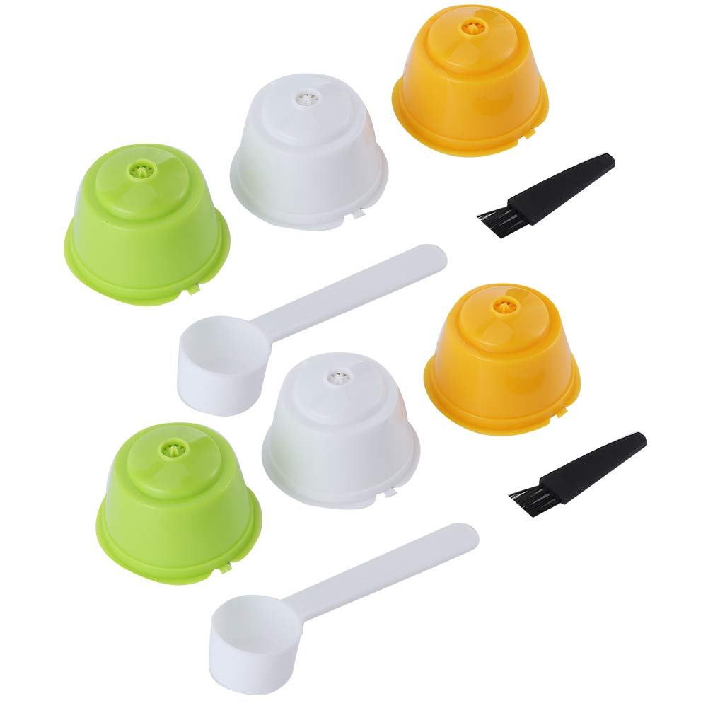 Refillable Coffee Capsules 2-Pack - Compatible with Dolce Gusto for Home & Office Use