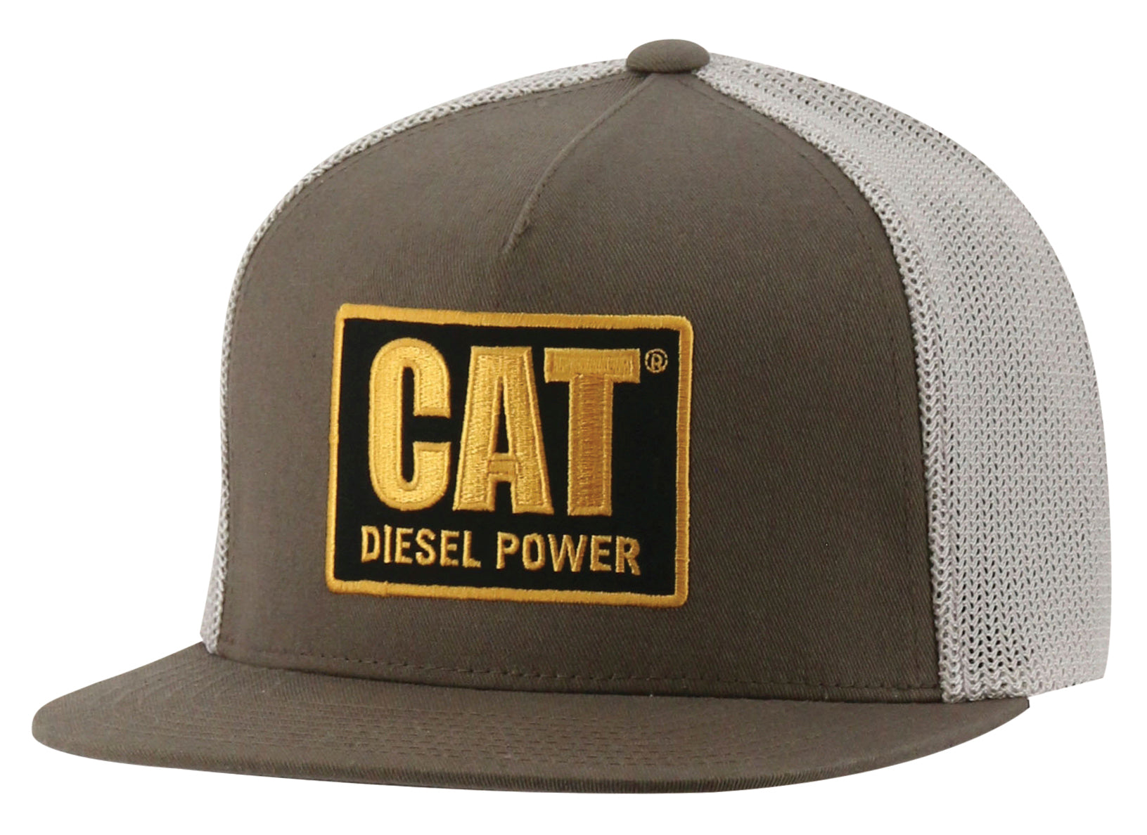 Diesel Power Flat Bill Cap - Dark Earth Adjustable Snapback Hat for Men & Women - Perfect for Outdoor, Sports, and Streetwear Fashion