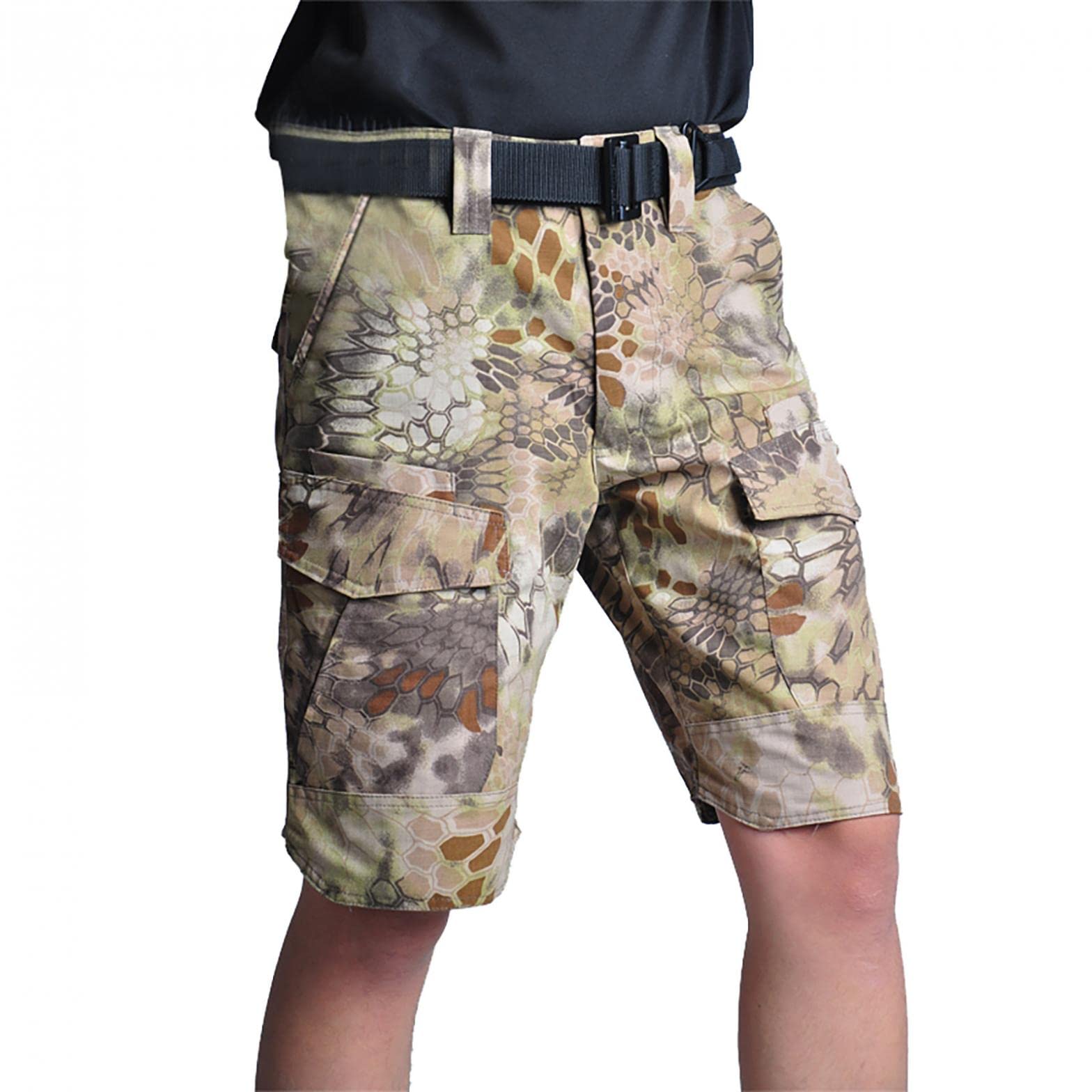 HOOMEUMY Men's Cargo Shorts - Outdoor Hiking Fishing Tactical Shorts with Multiple Pockets | Durable & Comfortable for Camping, Travel, and Workwear