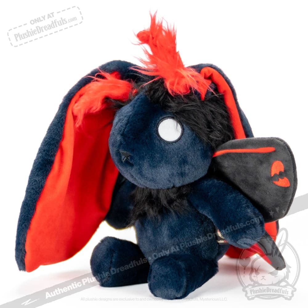 Plushie Dreadfuls Emo Moth Rabbit Stuffed Animal - Soft Cute Plush Toy for Kids, Teens & Collectors | Perfect for Gifts, Bedroom Decor & Emotional Support