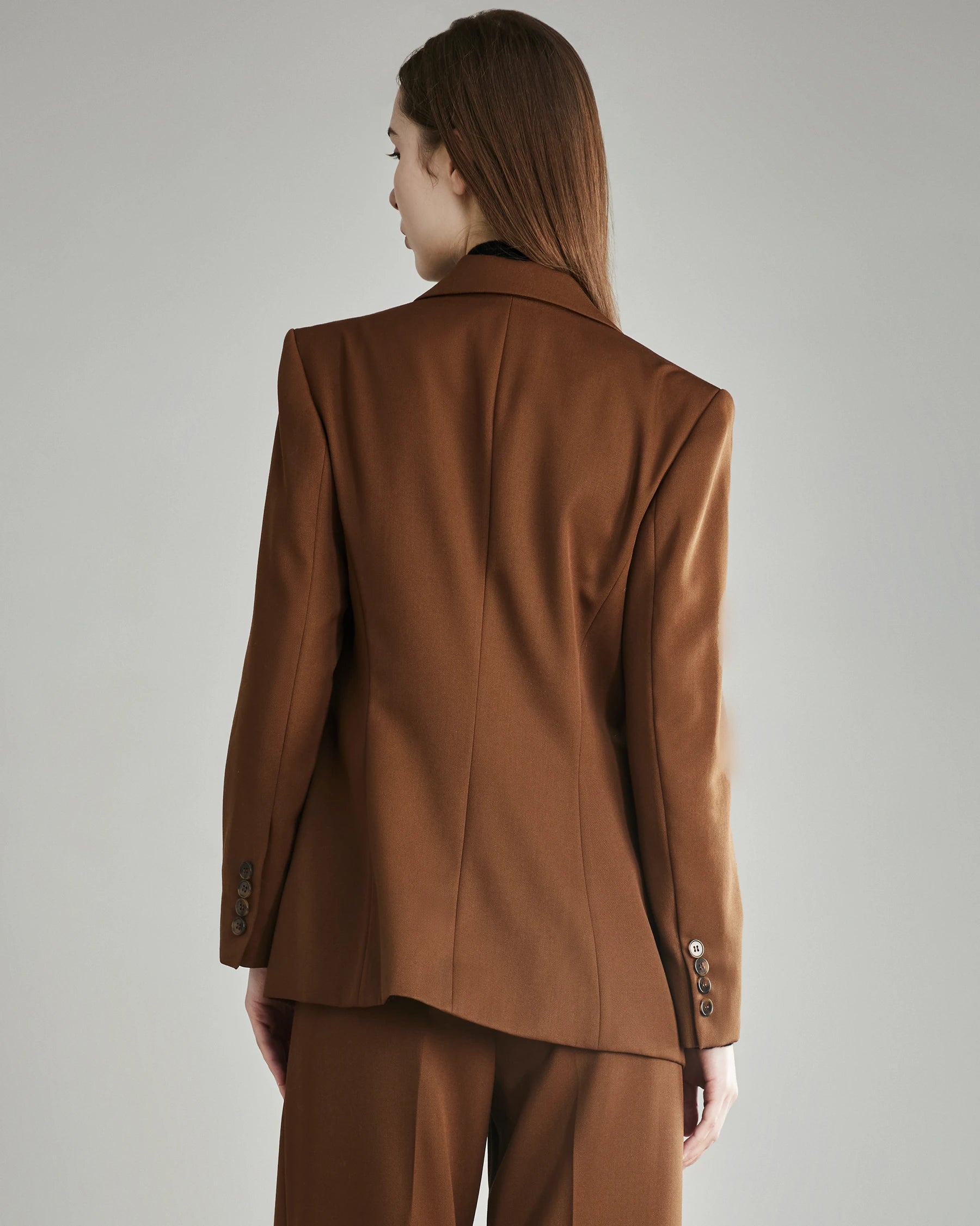 Women's Wool Blazer with Single Button - Elegant Office Wear & Business Casual Jacket for Professional Women | Perfect for Work, Meetings & Formal Events