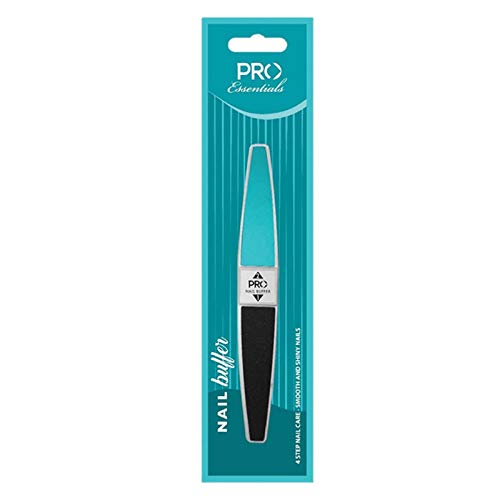 PRO Essentials Nail Buffer Turquoise | Professional Pedicure & Manicure Nail Repair Tool | Essential Nail Care Kit for Healthy, Strong & Shiny Nails | At-Home Salon & Spa Nail Treatment