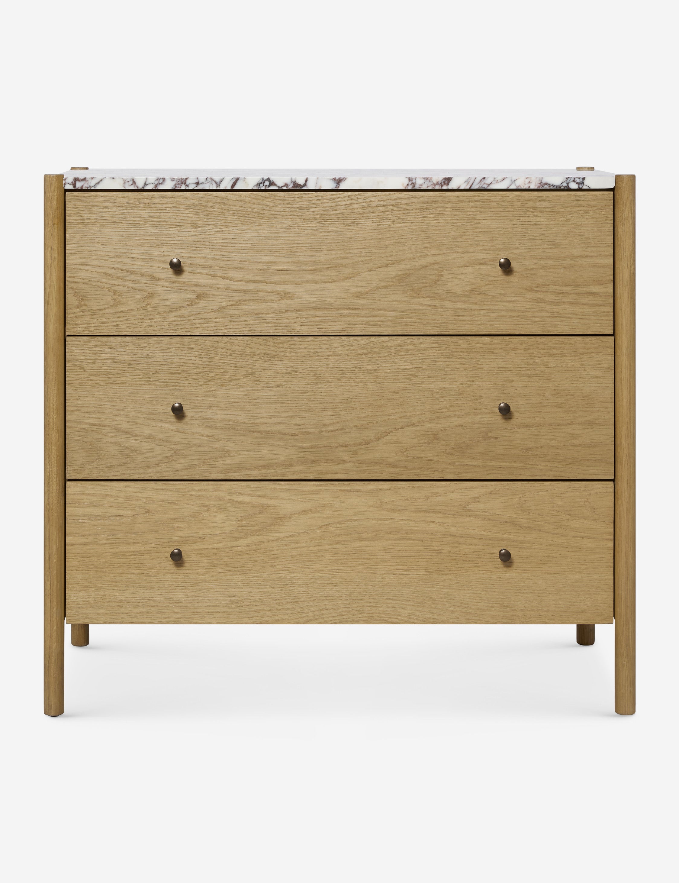 Philana 3 Drawer Dresser - White Wooden Chest of Drawers for Bedroom Storage & Organization | Perfect for Clothes, Accessories & Home Decor