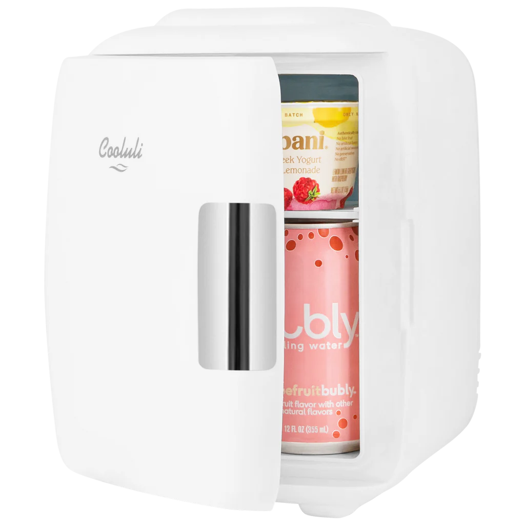 Cooluli Classic 4L Mini Fridge - Portable Electric Cooler & Warmer for Skincare, Cosmetics, Beverages | Perfect for Bedroom, Office, Dorm & Travel Use