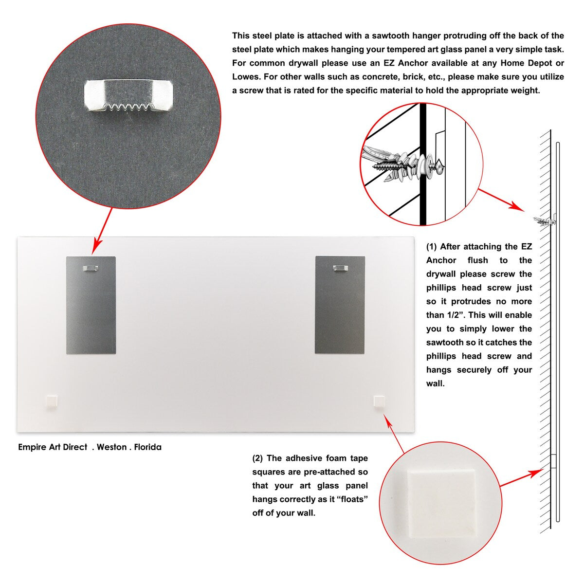 Be Yourself II Rectangular Beveled Mirror - Free Floating Printed Tempered Art Glass - 24