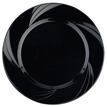 Newbury 10-3/4-inch Black Dinner Plates - Set of 15 - Elegant Tableware for Restaurants, Catering & Home Dining