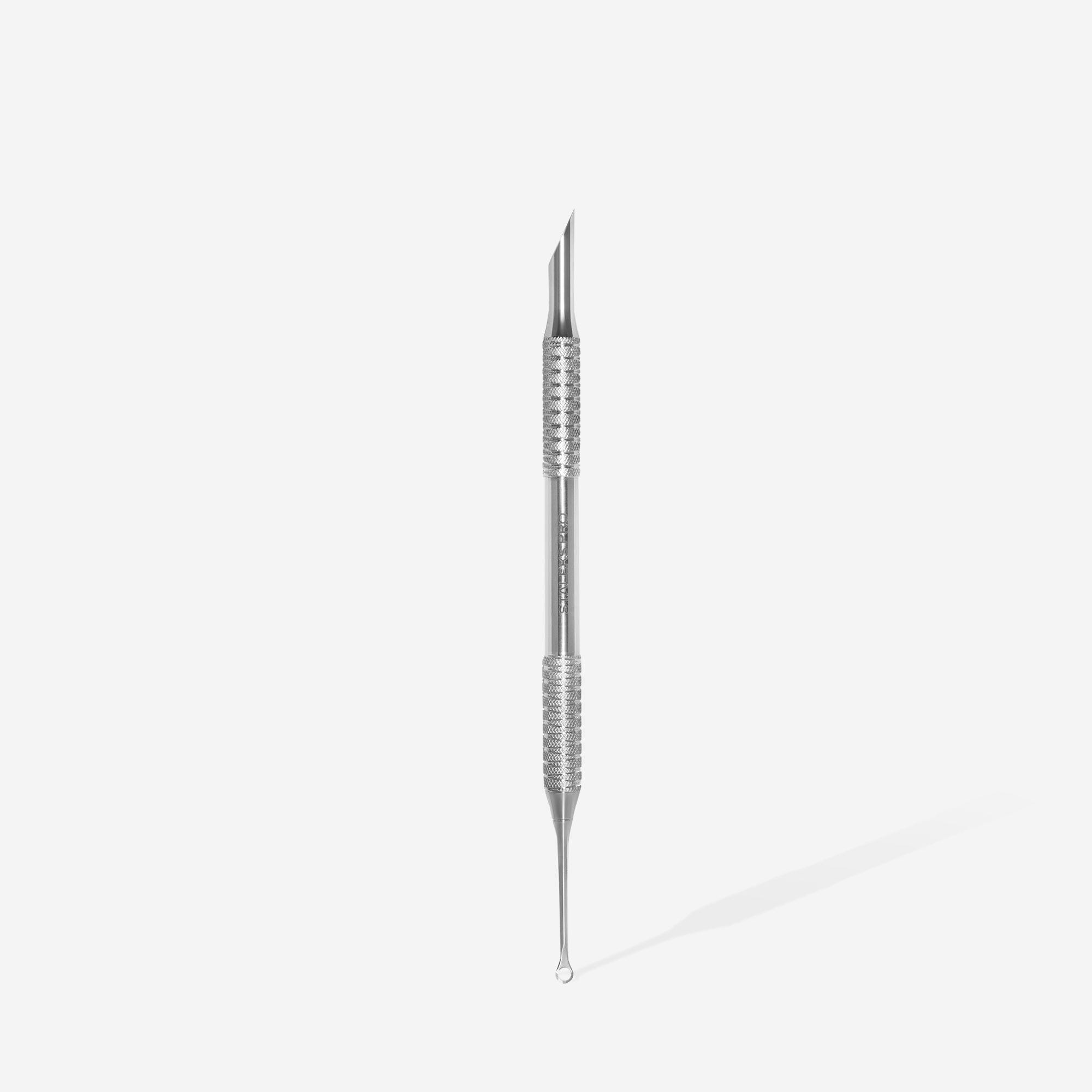 Staleks Expert 51 Type 2 Professional Manicure Pusher Set - Slanted & Loop Cuticle Pushers for Salon & Home Nail Care | Perfect for Gel, Acrylic & Natural Nails
