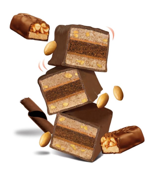 Original Cakebites by Cookies United - Bite-Sized Licensed Snacks (12 Count, Snickers Flavor) | Perfect for On-the-Go Snacking, Lunchboxes & Office Treats