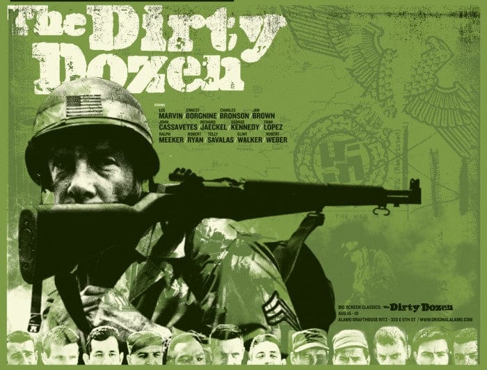Dirty Dozen The Silent Giants Poster - Vintage WWII Military Aircraft Art Print for Home & Office Decor, Man Cave, Aviation Enthusiast Gifts