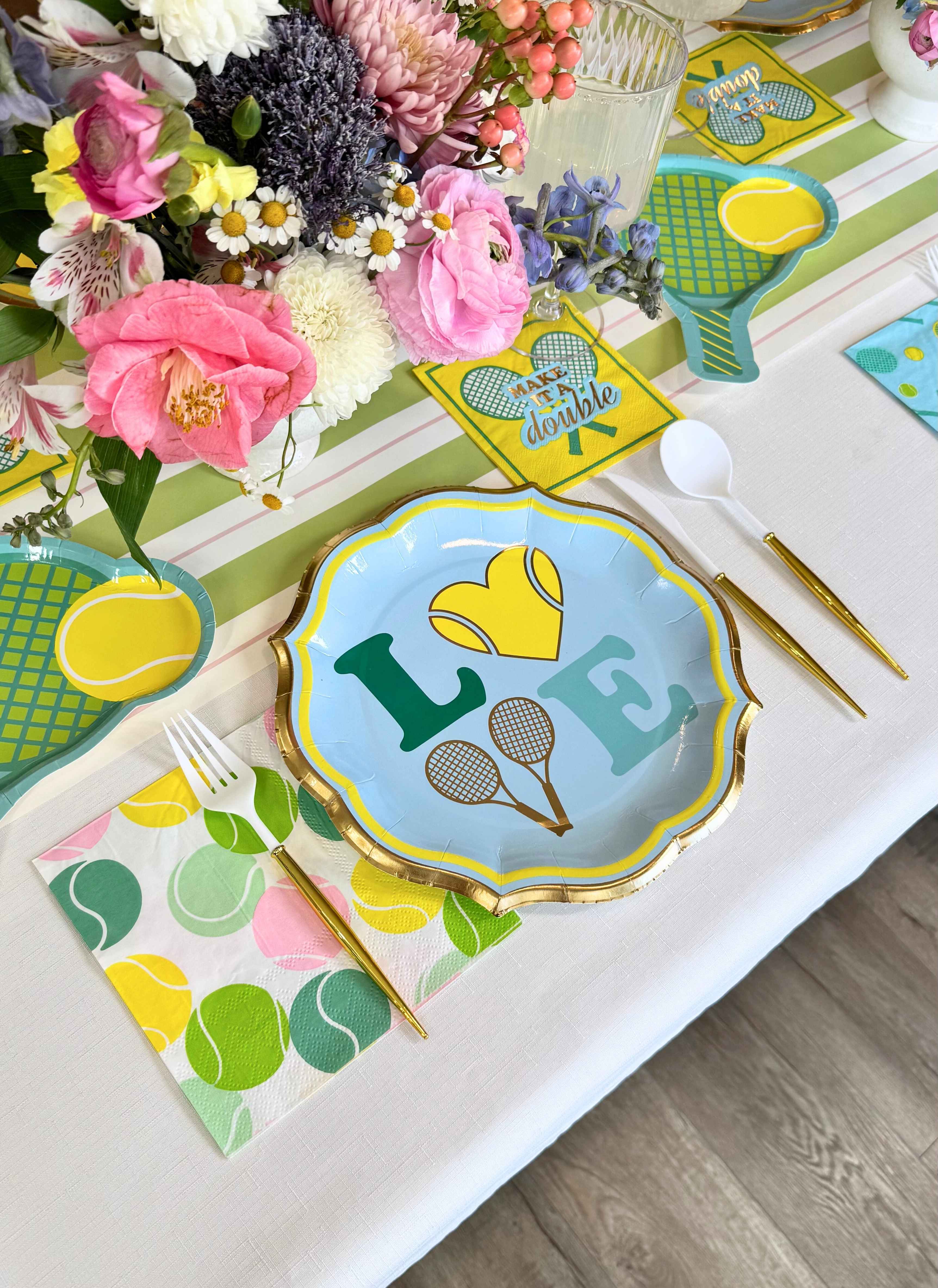 Premium Tennis Ball Design Lunch Napkins - 40 Pack | Fun & Durable Paper Napkins for Picnics, BBQs, Birthday Parties & Sports Events