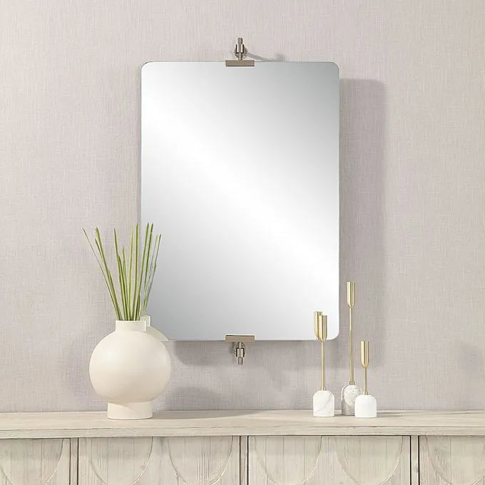 Sodalite Mirror - Handcrafted Healing Crystal Mirror for Home Decor & Feng Shui | Perfect for Meditation, Yoga, and Spiritual Spaces