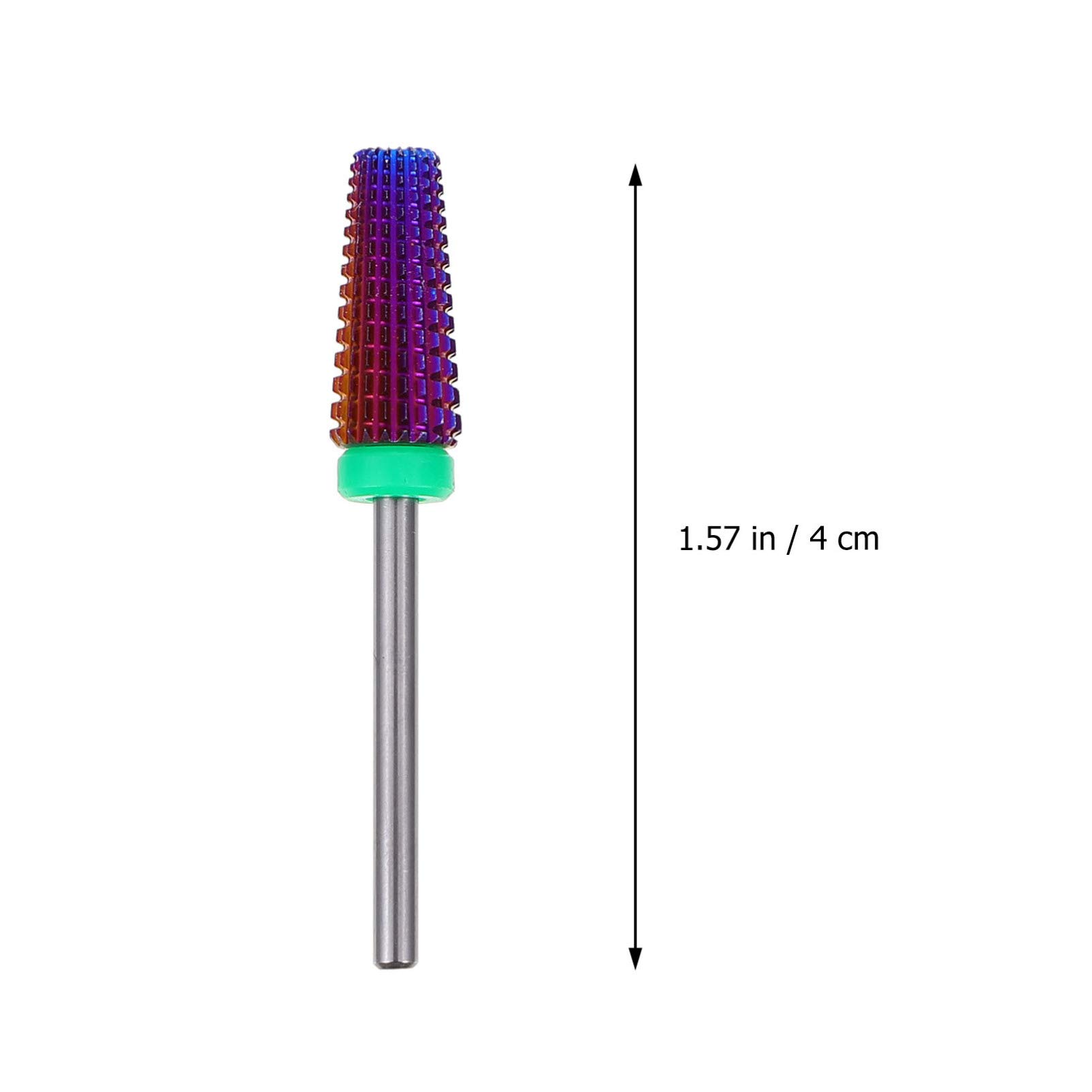 Lurrose Professional Electric Nail Drill Bits Set - 1PC Steel Nail Grinding Head for Acrylic Nails, Manicure & Pedicure Tools with Alloy Tip - Perfect for Nail Salon, Home Use & DIY Nail Art (Purple)