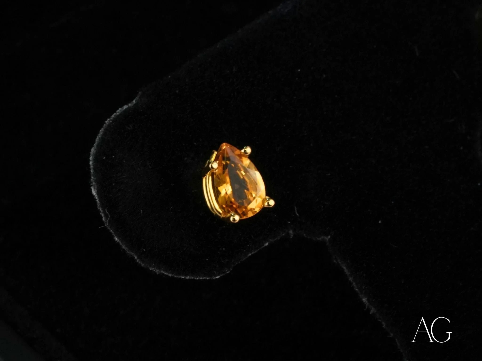 14K Gold Citrine Stud Earrings for Women - Dainty Golden Glow Gemstone Jewelry - Perfect for Everyday Wear, Office & Special Occasions