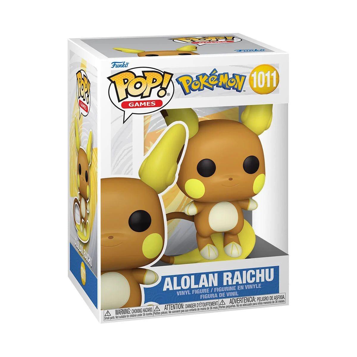 Pokemon Alolan Raichu Plush Toy - Cute Electric Mouse Stuffed Animal for Kids & Collectors - Perfect for Gifts, Bedroom Decor, and Pokemon Fan Collections
