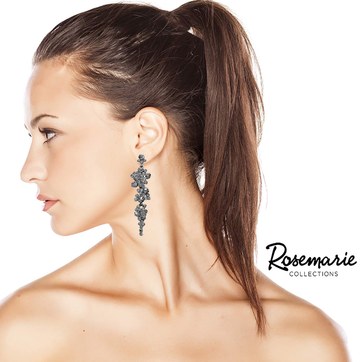 Stunning Crystal Rhinestone Dangle Earrings for Women | Party & Wedding