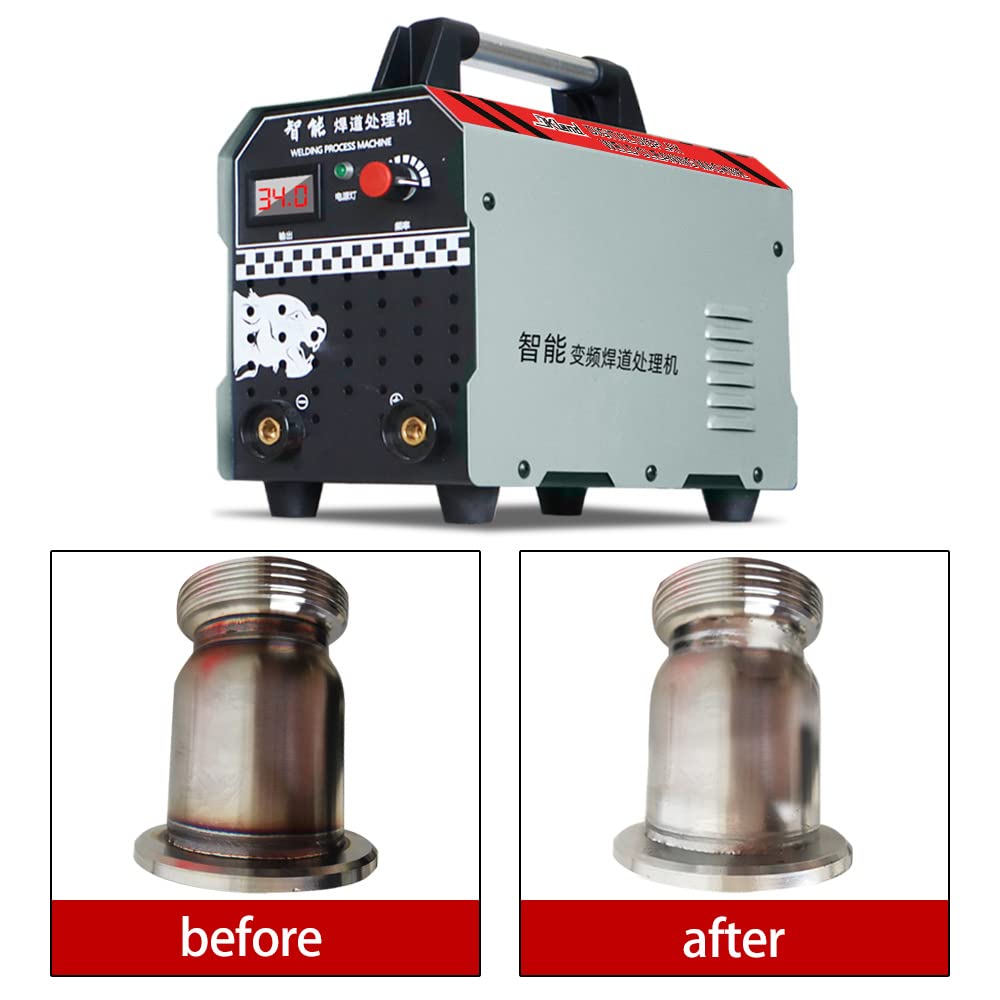 220V Stainless Steel Weld Bead Processor - Argon Arc/TIG/MIG Welder & Electrolytic Polishing Machine for Metal Fabrication | Professional Weld Cleaning Solution for Automotive, Construction & DIY Projects