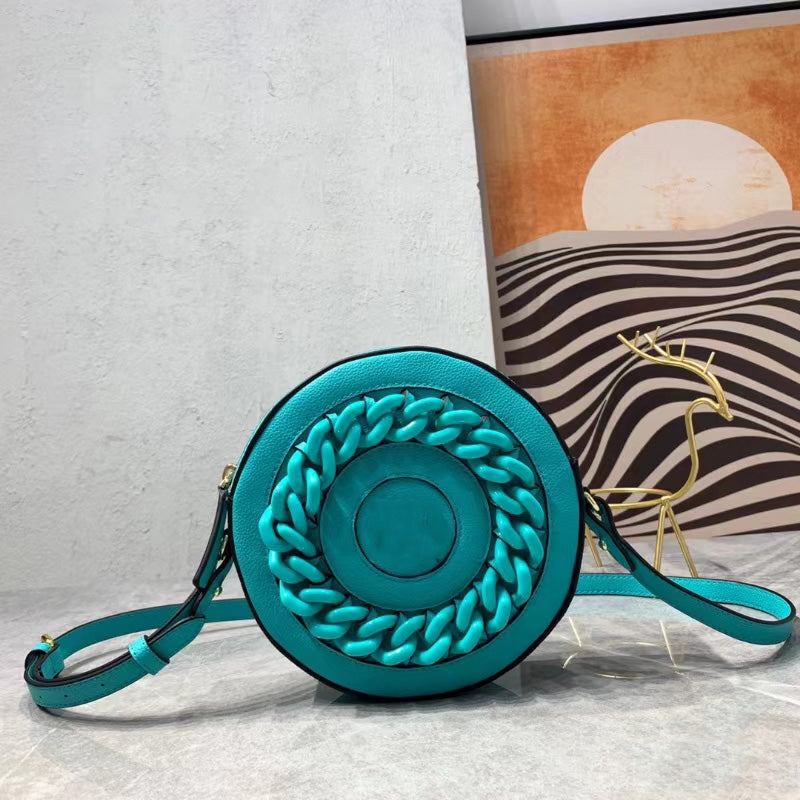 Stylish Round Crossbody Bag for Women - Trendy Vegan Leather Handbag for Daily Use, Work, and Travel | Perfect for Outfits, Shopping & Casual Outings