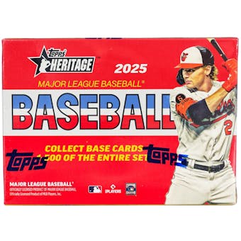 2025 Topps Heritage Baseball Cards - 8 Pack Blaster Box with Exclusive Inserts | Collectible Trading Cards for Baseball Fans & Sports Memorabilia Enthusiasts | Perfect for Gifts, Display, and Trading