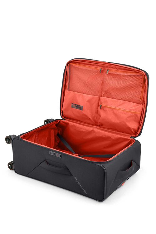 American Tourister Applite 5.0 82/31 Expandable Luggage - Lightweight Durable Suitcase with Spinner Wheels, Grey - Perfect for Business Travel & Weekend Getaways