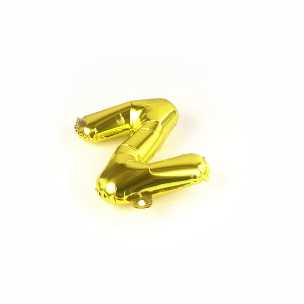 Balloonify Gold Mylar Letter Z Balloon - 16 Inch Large Alphabet Foil Balloon for Birthday Party Decorations, Baby Showers & Graduation Celebrations (1 Count)