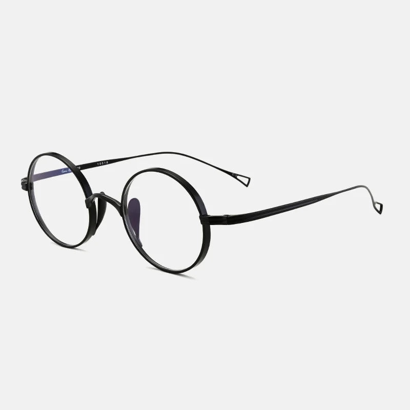 Brightzone Women's Full Rim Round Titanium Eyeglasses 86561 - Lightweight & Durable Frame for Work, Reading & Everyday Use