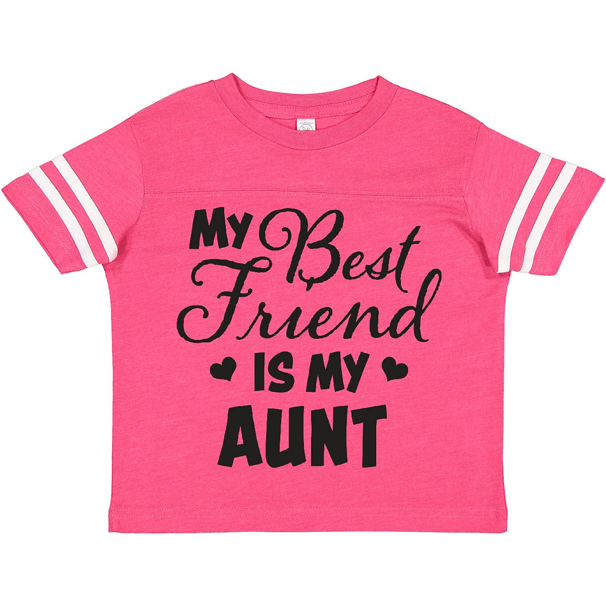 My Best Friend is My Aunt with Hearts Toddler T-Shirt - Cute Gift for Nieces & Aunts