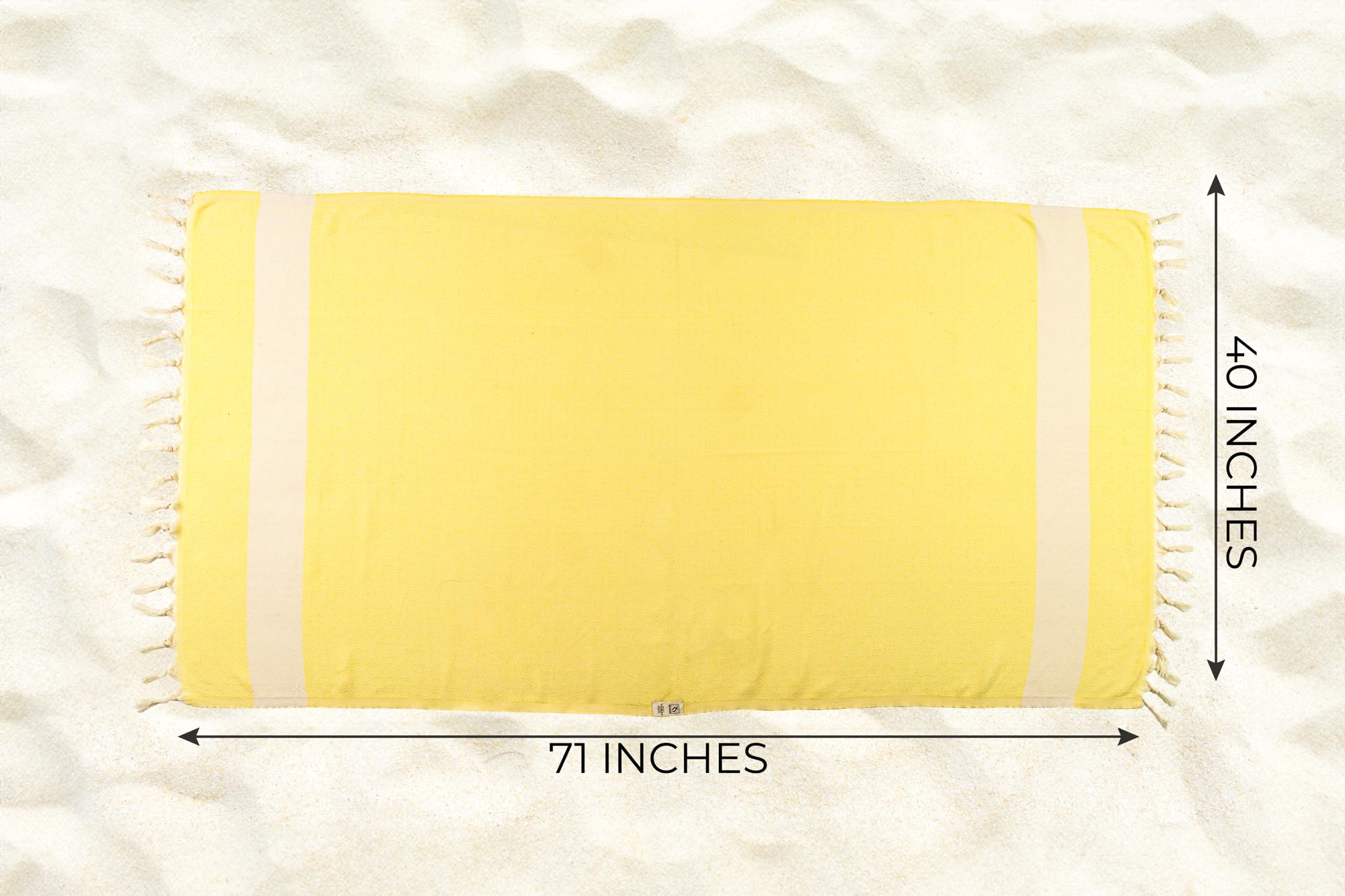**Premium Turkish Beach Towel - Extra Large 40x71 Inch - 100% Cotton, Quick Dry & Sand-Free - Oversized Travel & Pool Towel for Adults - Perfect for Beach, Vacation, Yoga & Picnic**