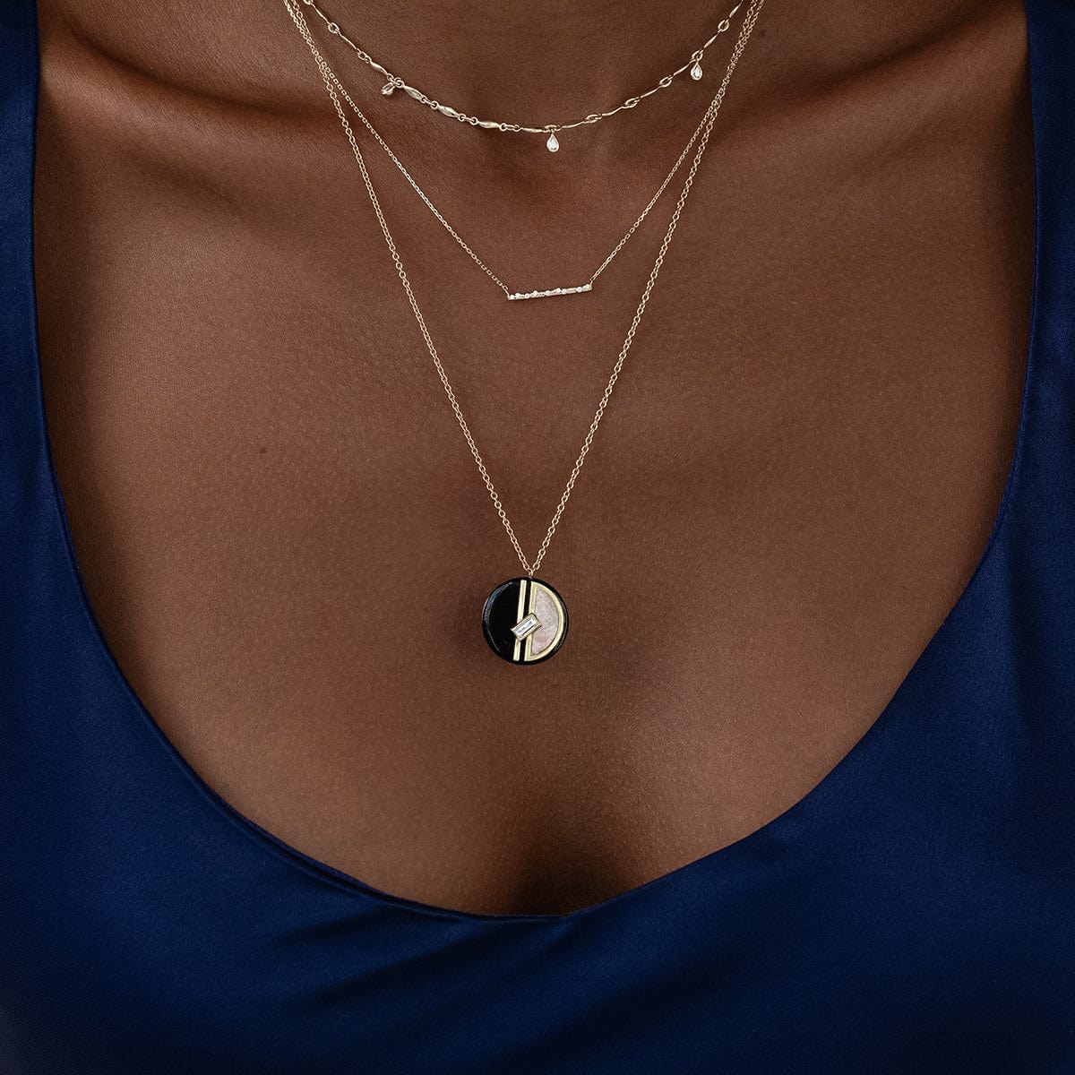 Onyx Mod Necklace - Stylish Black Onyx Pendant for Women & Men | Perfect for Casual Wear, Parties & Gifts