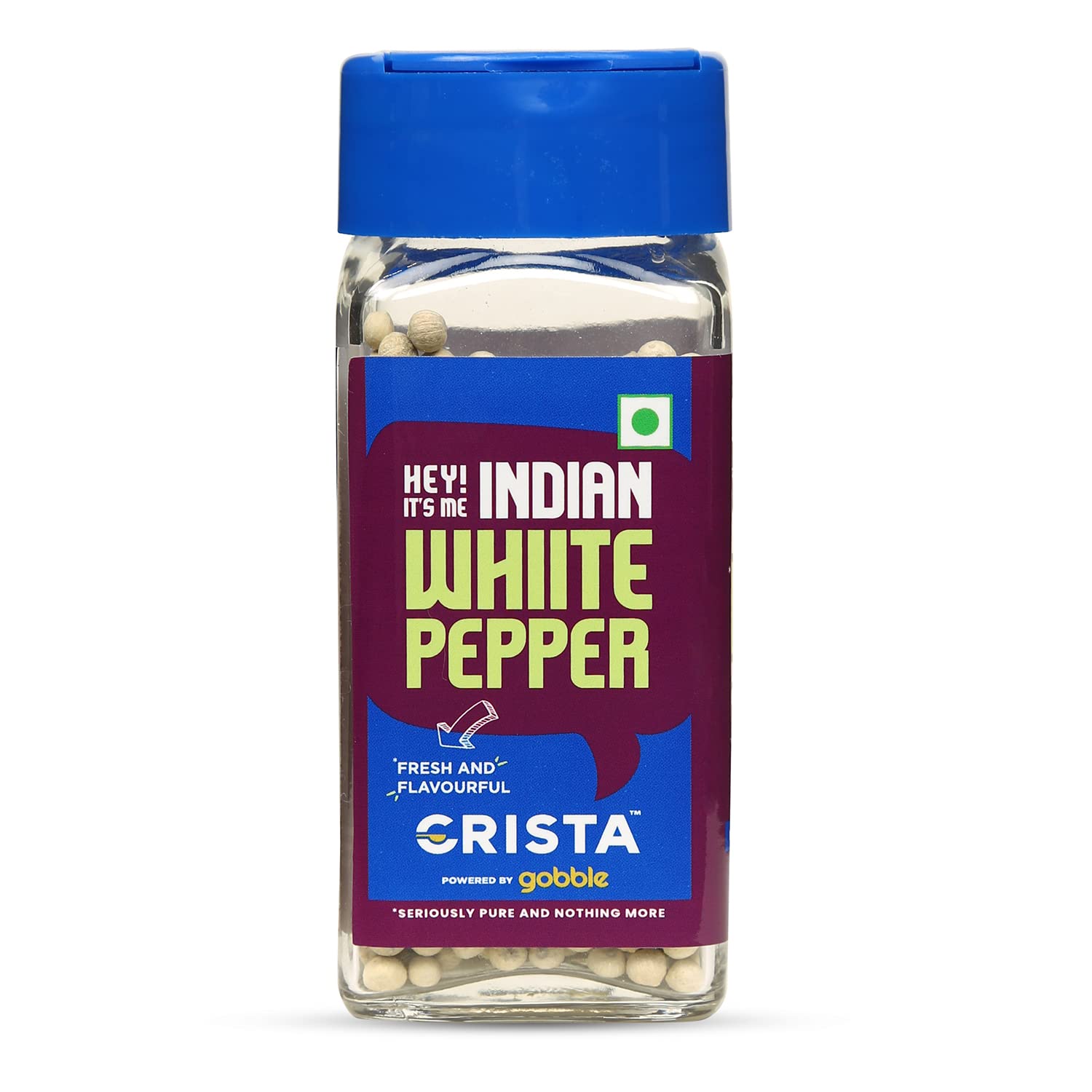 Premium White Pepper Seeds (Safed Mirch Sabut) - High Volatile Oil Content, 100% Natural, No Additives or Preservatives - Farm Fresh Dried Spice - 50g for Cooking, Baking & Gourmet Dishes