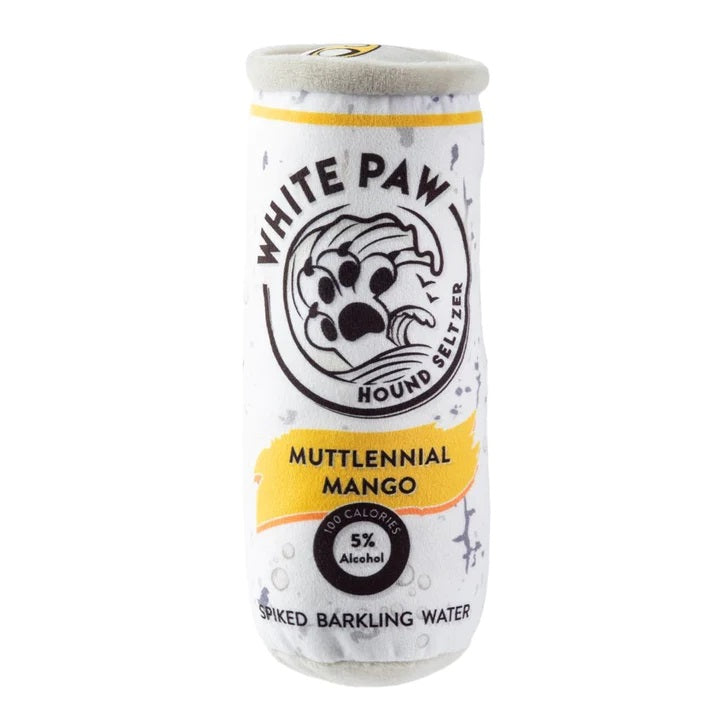 White Paw Spiked Barkling Water Plush Dog Toy - Durable & Safe Chew Toy for Small & Medium Dogs - Perfect for Playtime, Training & Teething Relief