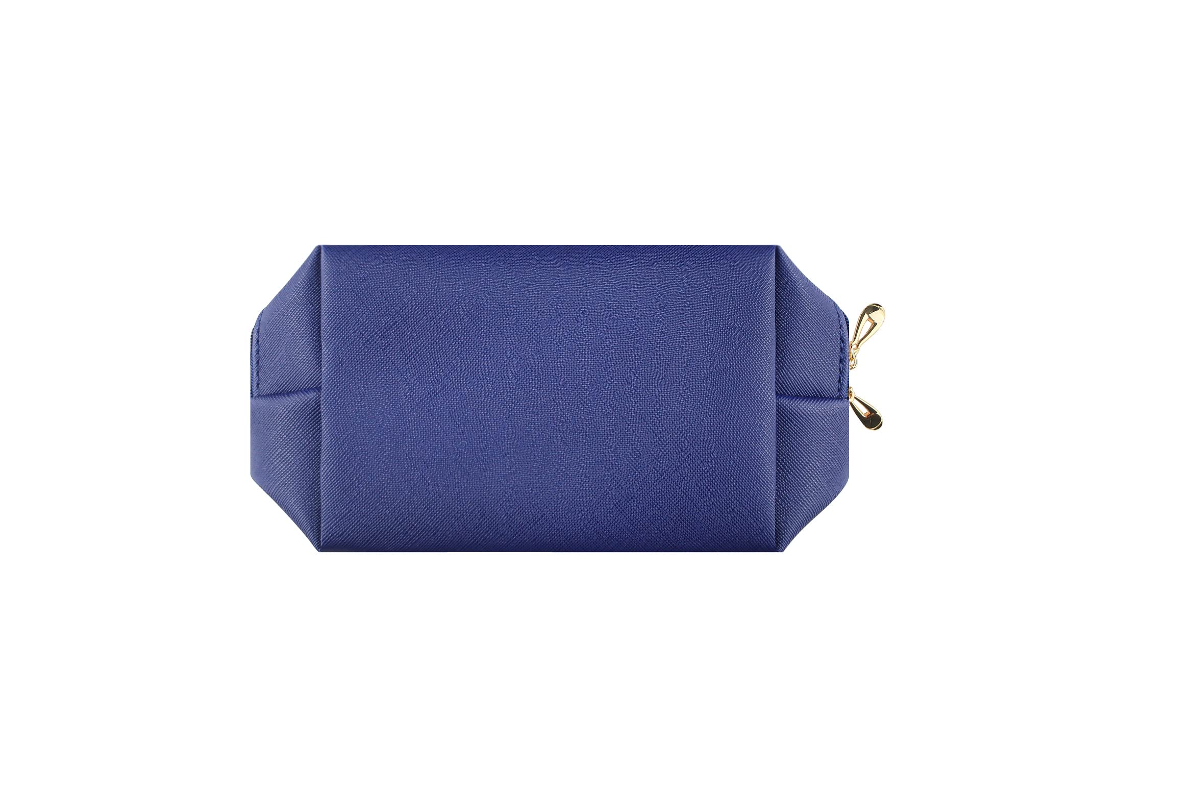 Waterproof Travel Makeup Bag for Women - Portable Cosmetic Pouch & Toiletry Organizer (Navy Blue) - Perfect for Vacation, Gym, and Daily Essentials Storage