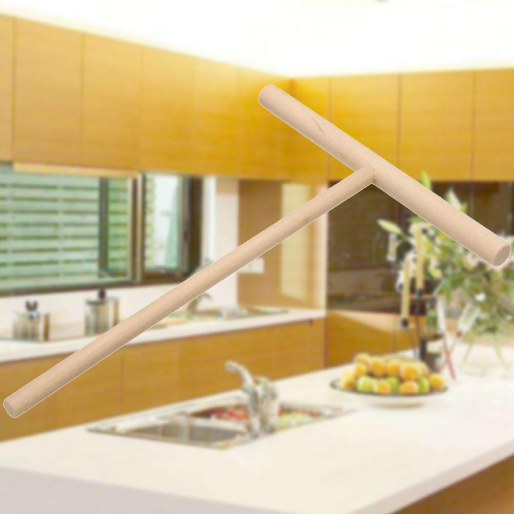 DOITOOL Wooden Pancake Spreader - Dough Distributor for Crepes & Baking