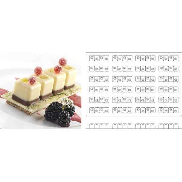 Premium Silikomart Kubriqub Silicone Mold for Baking - Perfect for Chocolate, Ice Cubes, Soap Making & DIY Crafts - Non-Stick & Heat Resistant