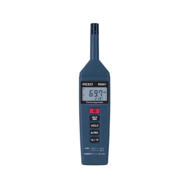 REED Instruments R6001 Digital Temperature and Humidity Monitor - Accurate Indoor/Outdoor Hygrometer Thermometer for Home, Office, Greenhouse & Warehouse